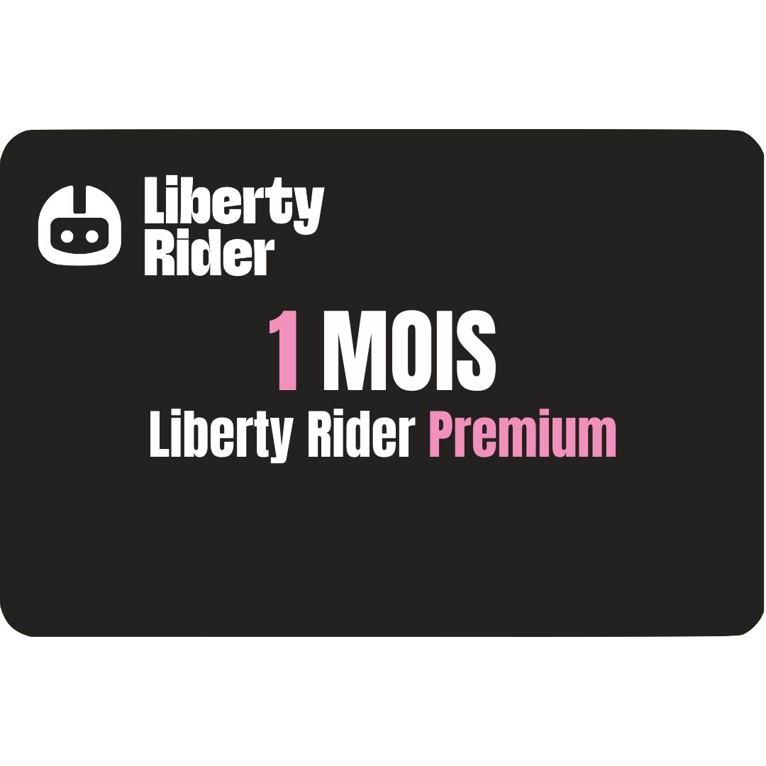 Carte-cadeau digitale 1 MOIS - Liberty Rider Premium